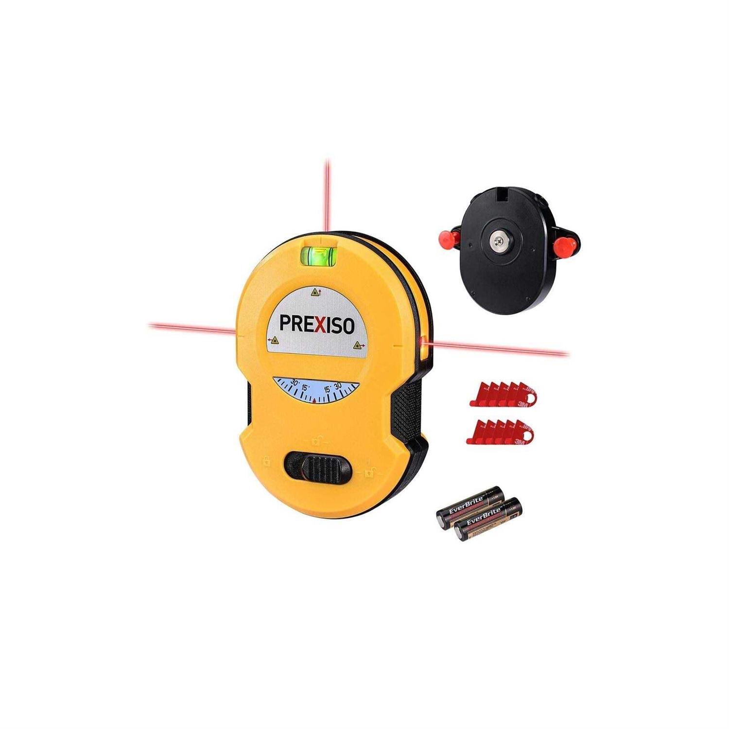 Prexiso Laser Level Self Leveling 100ft Rechargeable Cross Line Laser - Zenithce