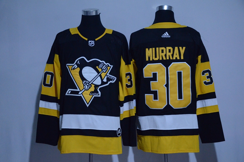Pittsburgh Penguins #30 Matt Murray Black Adidas Stitched Jersey - Zenithce