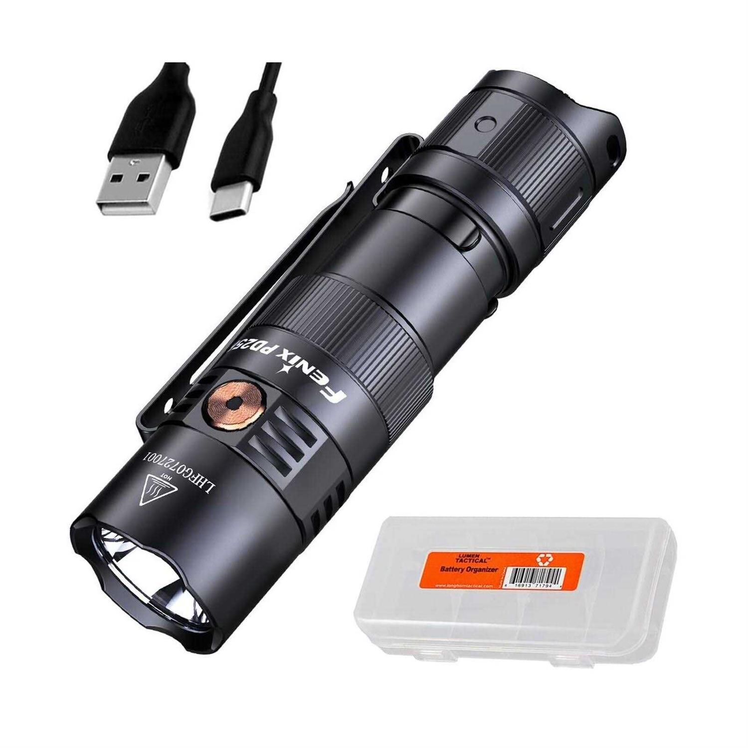 Fenix PD25R Rechargeable EDC Flashlight - Zenithce