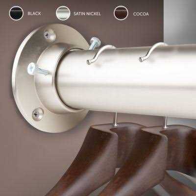 Rod Desyne 1 in. Adjustable Room Divider Rod and Socket Set - Zenithce