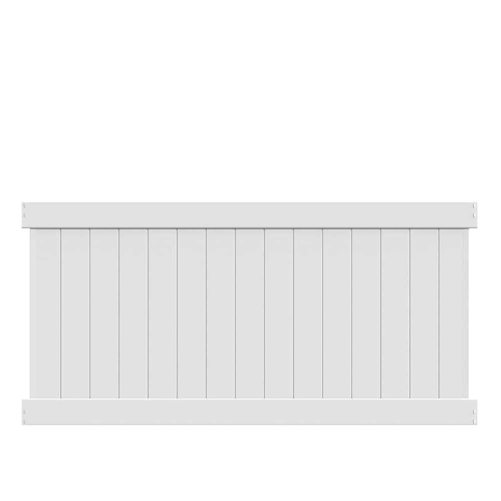 Freedom Alloy Mixed Material 6-ft H x 5-in W Matte Black Aluminum Privacy Fence Rail 73047660 - Zenithce