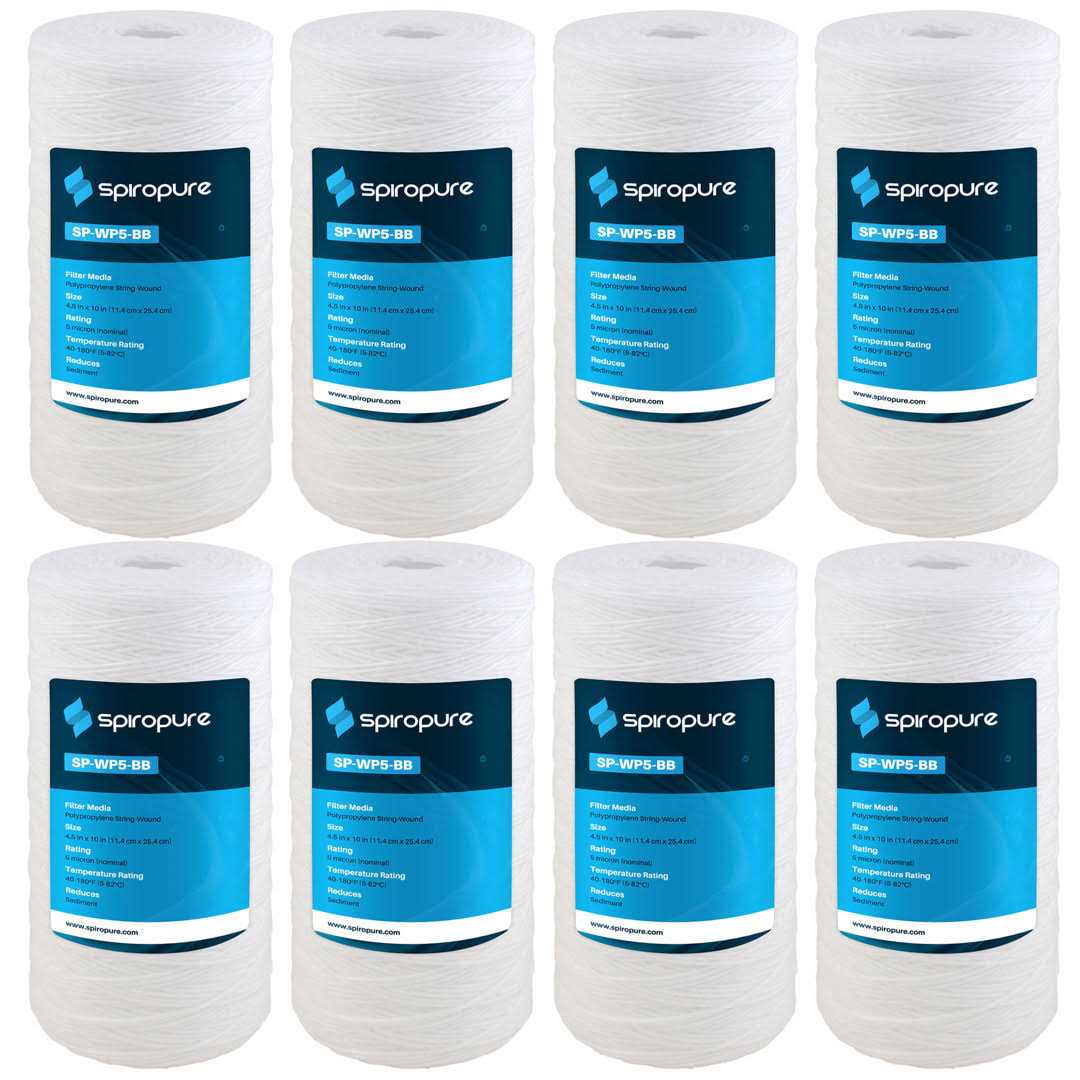 SpiroPure 10 x 4.5 inch Pleated Polyester Filter Cartridge - Zenithce