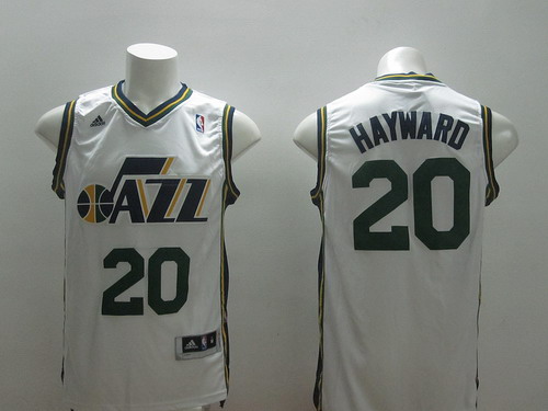 Utah Jazz #20 Gordon Hayward Revolution 30 Swingman White Swingman Jersey - Zenithce