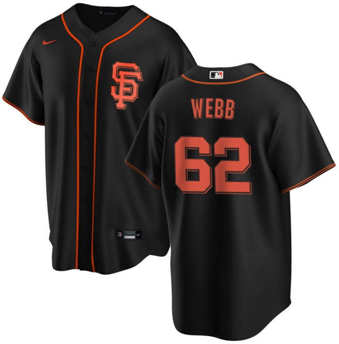 San Francisco Giants #62 Logan Webb Black Cool Base Stitched Jersey - Zenithce
