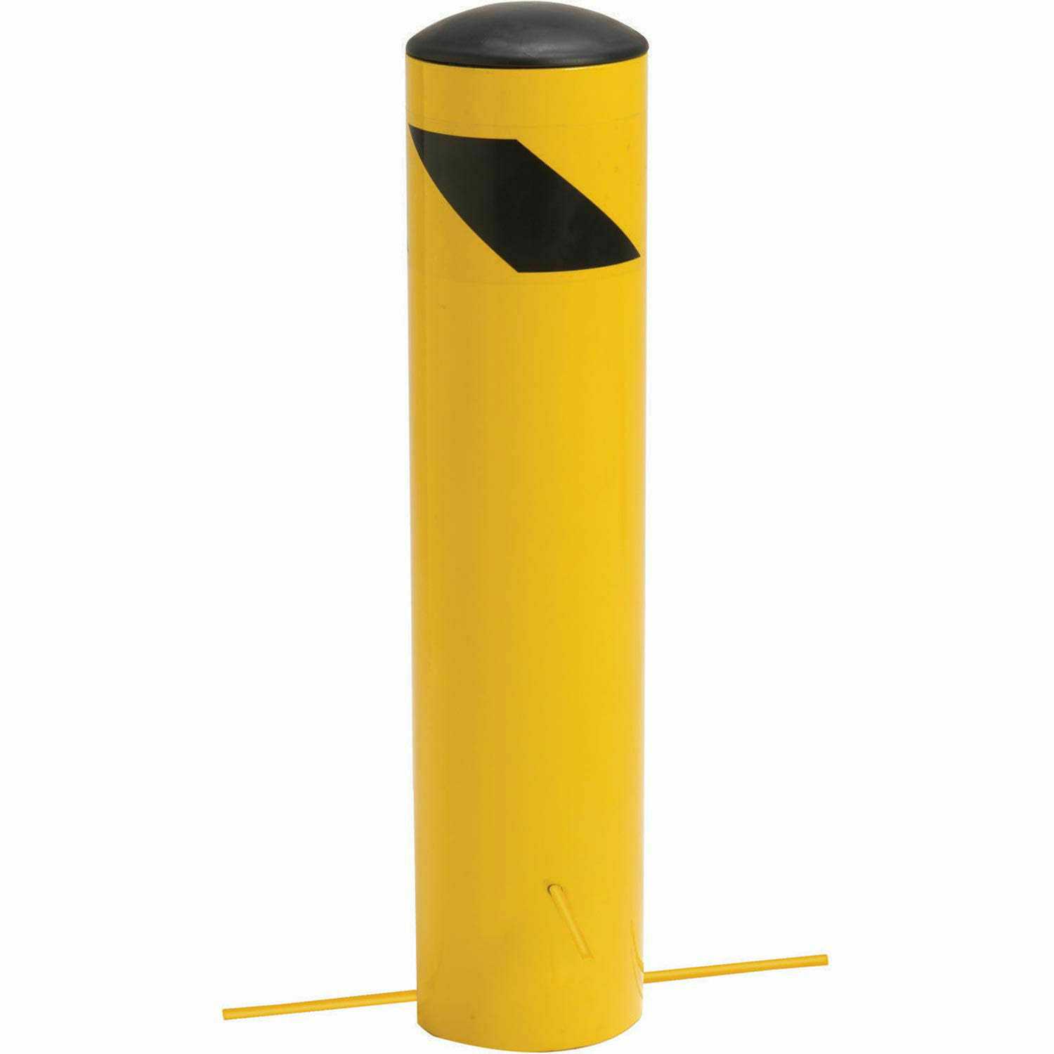 Global Industrial Steel Bollard W/Removable Plastic Cap & Chain Slots For Underground - Zenithce