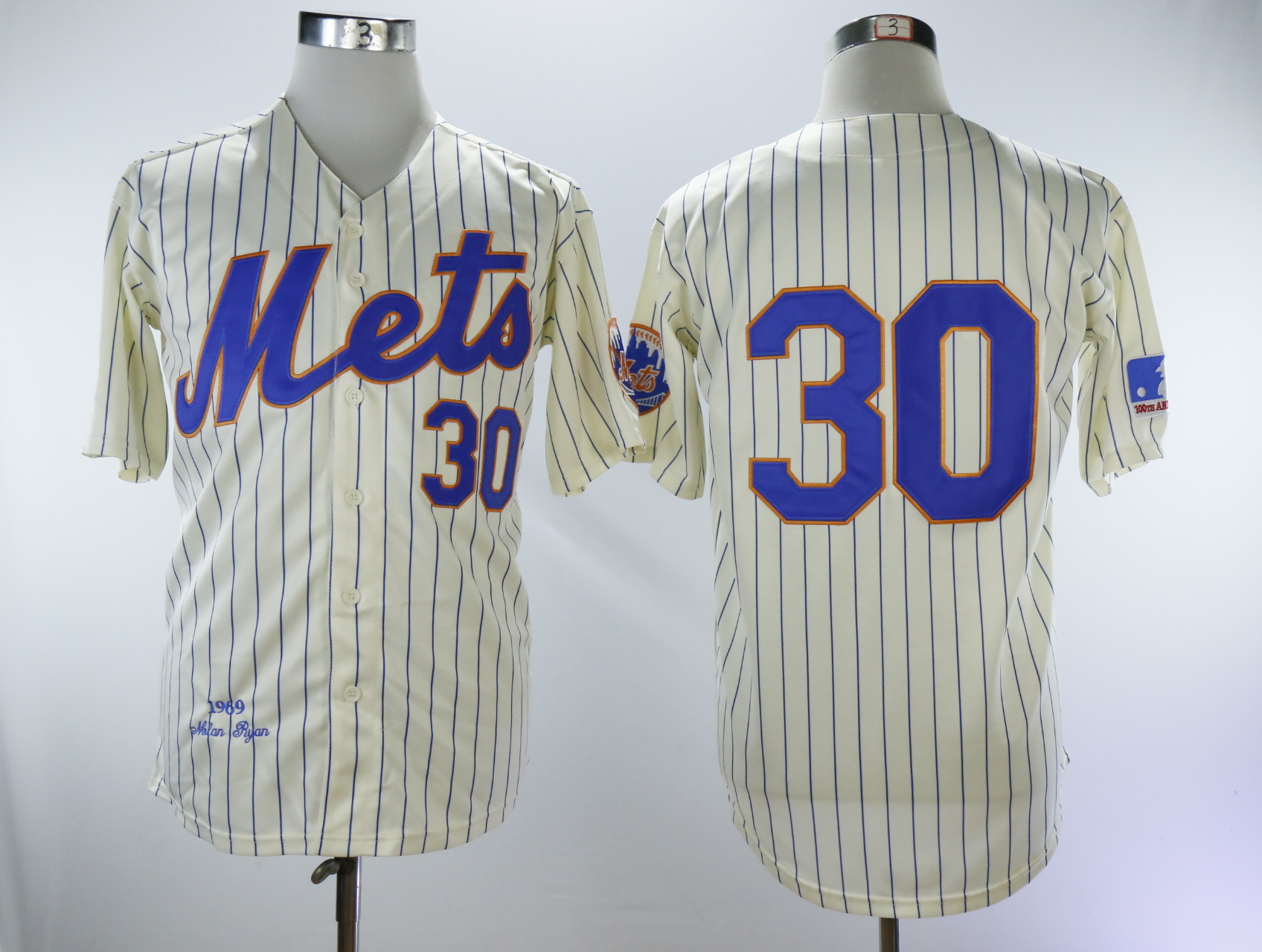 New York Mets #30 Nolan Ryan Cream 1969 Throwback Stitched Jersey - Zenithce