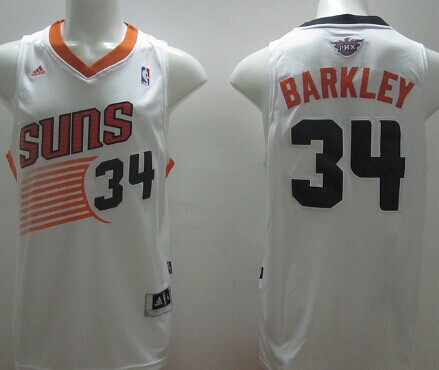 Phoenix Suns #34 Charles Barkley Revolution 30 Swingman White Jersey - Zenithce