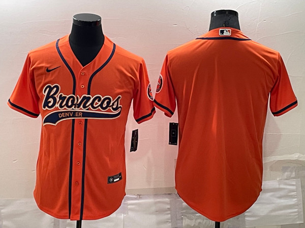 Denver Broncos Blank Orange Stitched Jersey - Zenithce