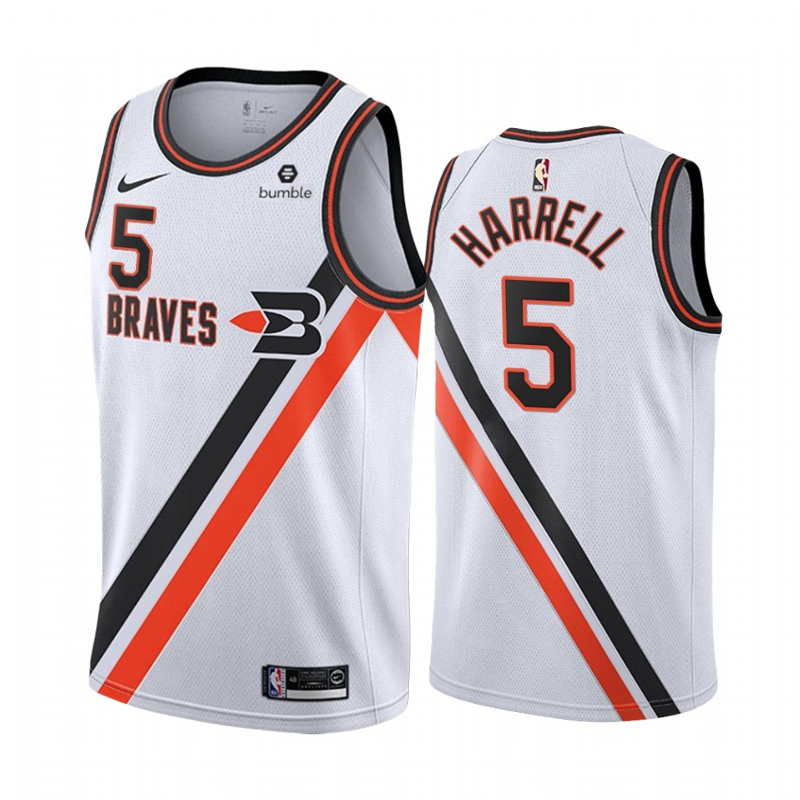 Clippers #5 Montrezl Harrell White 2019-20 Classic Edition Stitched Jersey - Zenithce