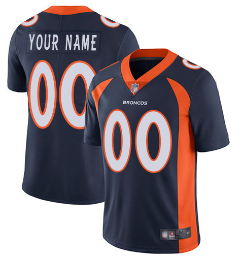 Denver Broncos Customized Navy Team Color Vapor Untouchable Limited Stitched NFL Jersey - Zenithce