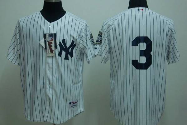 Yankees #3 Babe Ruth Stitched White Jersey - Zenithce
