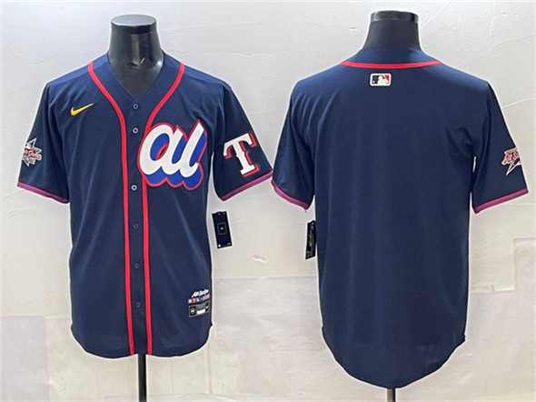 American League Texas Rangers Blank Navy 2025 All-Star Edition Limited Stitched Jersey - Zenithce