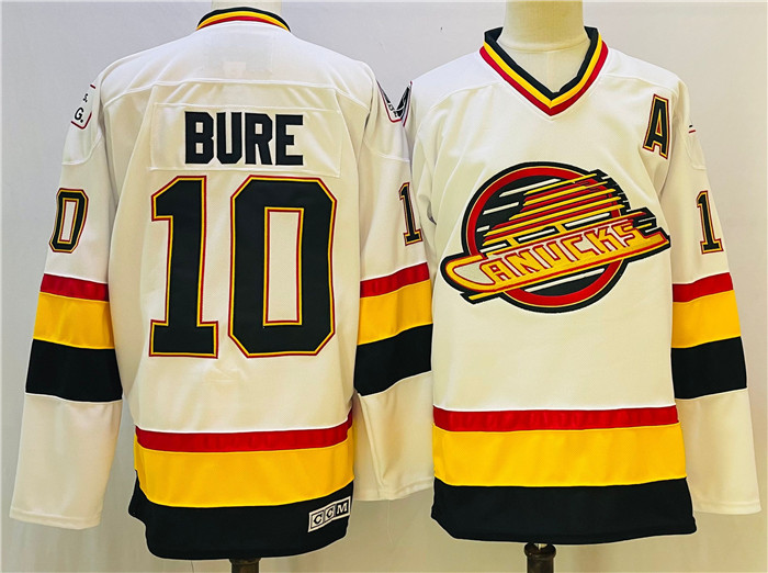 Vancouver Canucks #10 Pavel Bure White Stitched Jersey - Zenithce