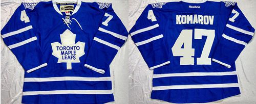 Maple Leafs #47 Leo Komarov Blue Home Stitched Jersey - Zenithce
