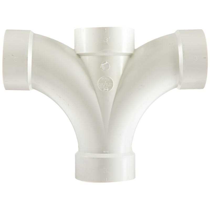 Spears P500 2 PVC DWV Double Fixture Fitting - Zenithce