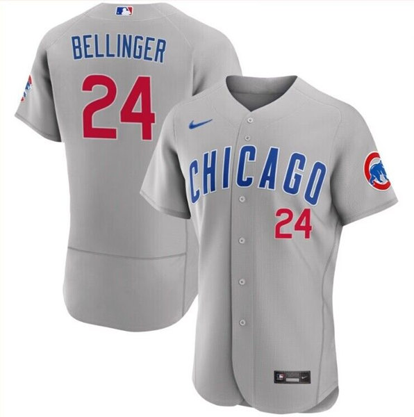 Chicago Cubs #24 Cody Bellinger Gray Flex Base Stitched Jersey - Zenithce