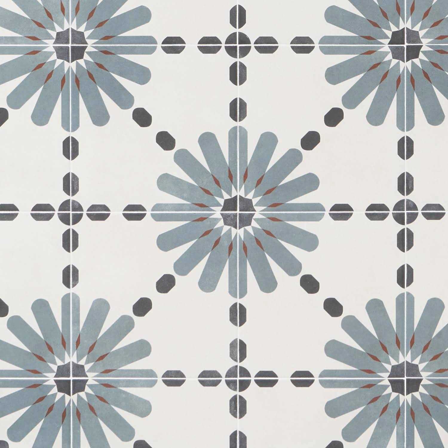 Ivy Hill Tile Aster Square 9 in. x 9 in. Matte Porcelain Floor and Wall Tile - Zenithce