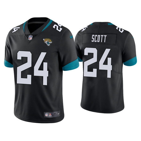 Jacksonville Jaguars #24 Josiah Scott Black Vapor Untouchable Limited Stitched Jersey - Zenithce