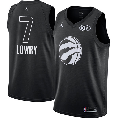 Raptors #7 Kyle Lowry Black Jordan Swingman 2018 All-Star Game Jersey - Zenithce