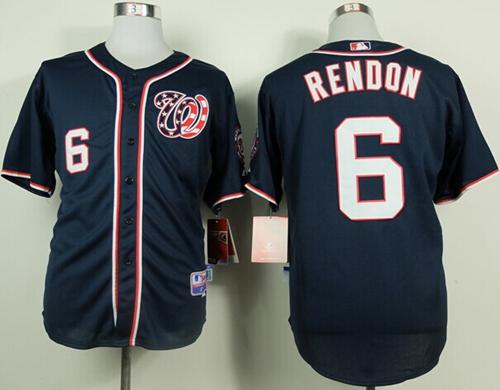 Nationals #6 Anthony Rendon Navy Blue Cool Base Stitched Jersey - Zenithce