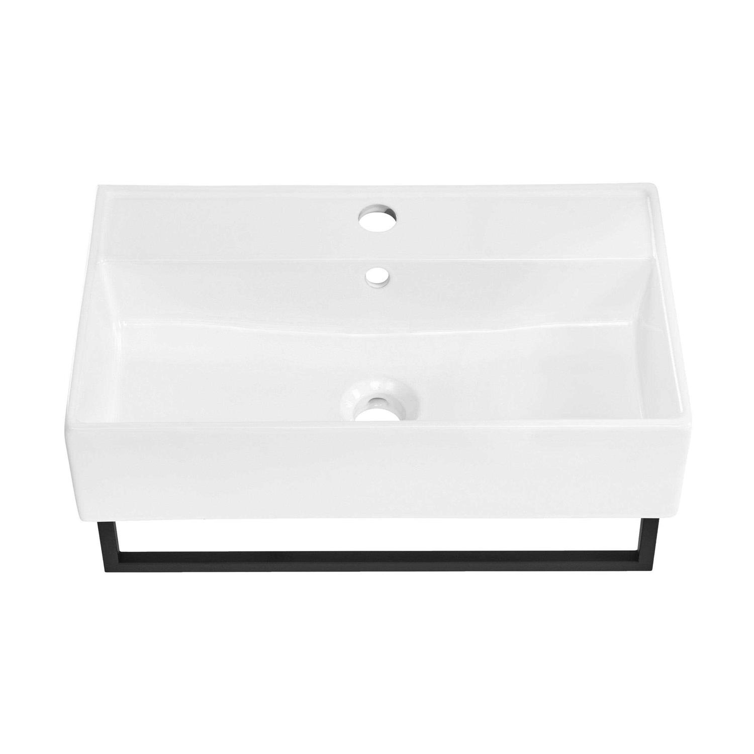 Swiss Madison Claire 20 Rectangle Ceramic Vessel Sink SM-VS203 - Zenithce