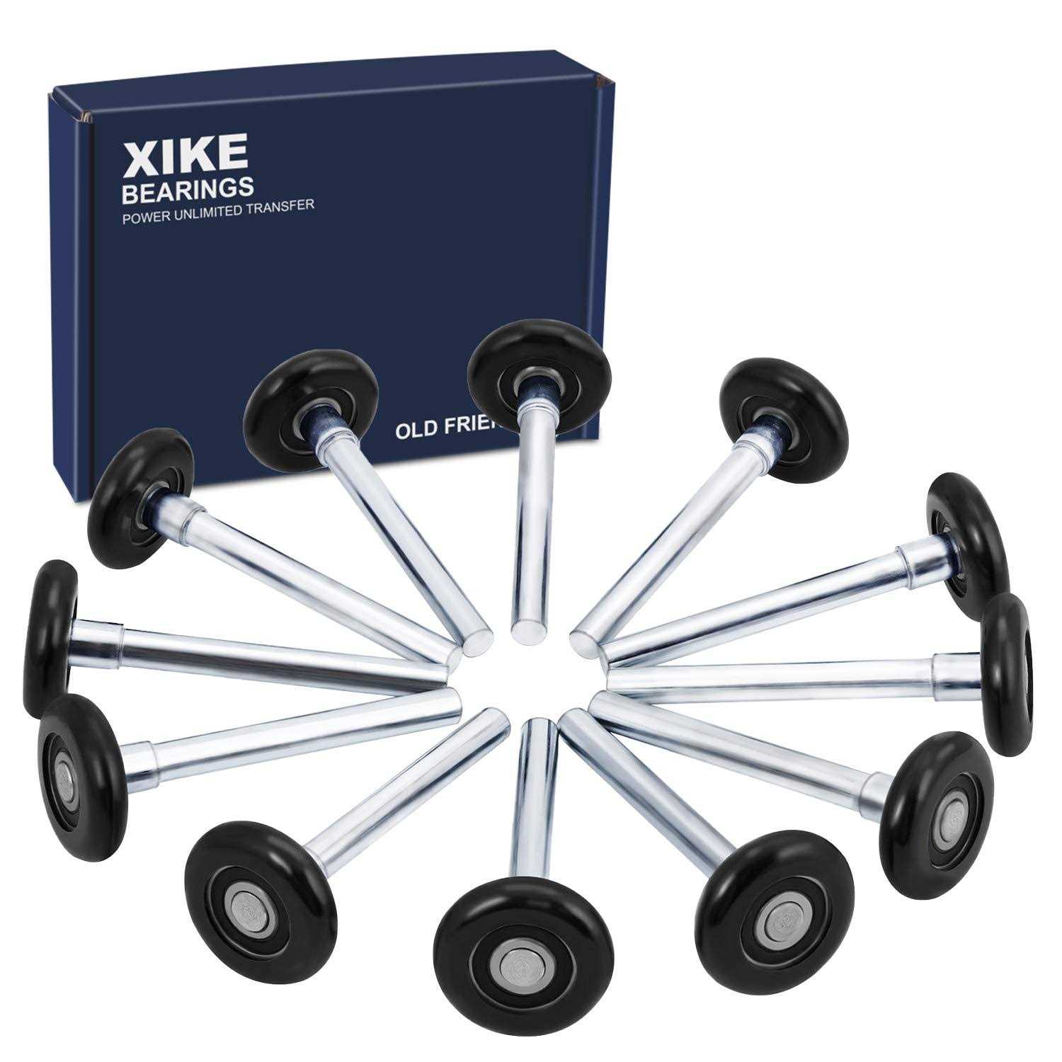 XiKe 10 Pack Blue 2 Nylon Garage Door Roller 7 Stem, Quiet/Durable and High Load - Zenithce