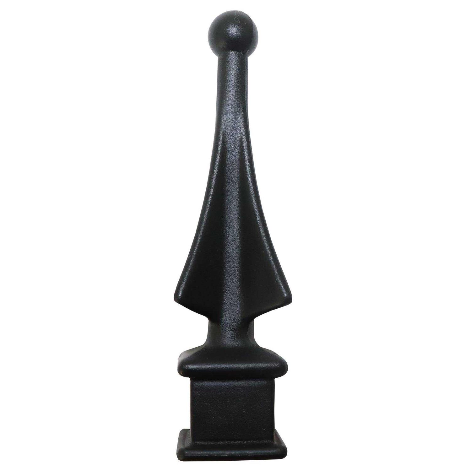 Fence Finials Easy-Tap Installation High-Impact Polypropylene Four-Sided Spire - Zenithce