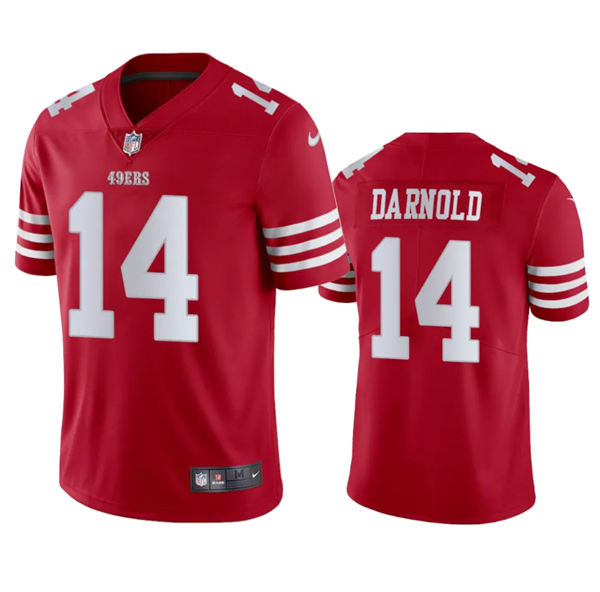 San Francisco 49ers #14 Sam Darnold Red Vapor Untouchable Limited Stitched Jersey - Zenithce