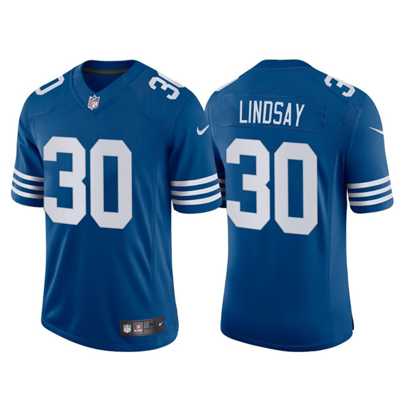Indianapolis Colts #30 Phillip Lindsay New Blue Stitched Football Jersey - Zenithce