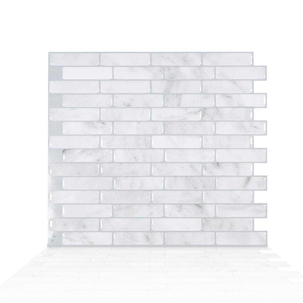 Smart Tiles Peel and Stick Backsplash 4 Sheets of 10.20 x 9.00 - Zenithce
