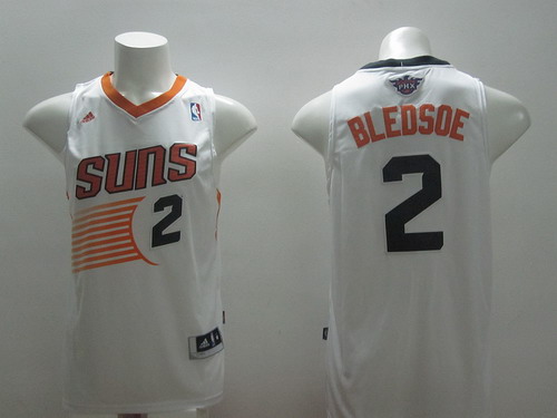 Phoenix Suns #2 Eric Bledsoe Revolution 30 Swingman White Jersey - Zenithce