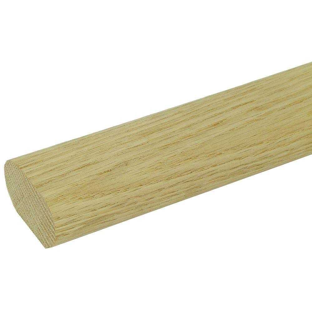 Stair Parts 6042 Unfinished Red Oak Solid Wall Handrail - Zenithce