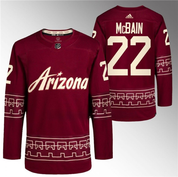 Arizona Coyotes #22 Jack McBain Garnet Alternate Pro Jersey - Zenithce