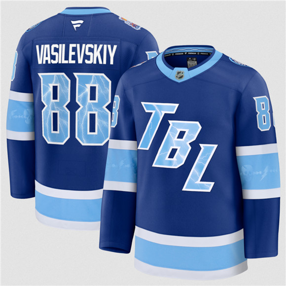 Tampa Bay Lightning #88 Andrei Vasilevskiy Blue 2026 Stadium Series Stitched Jersey - Zenithce