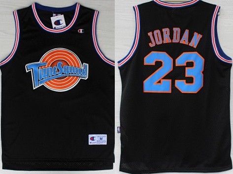 Space Jam #23 Michael Jordan Black Swingman Throwback Jersey - Zenithce