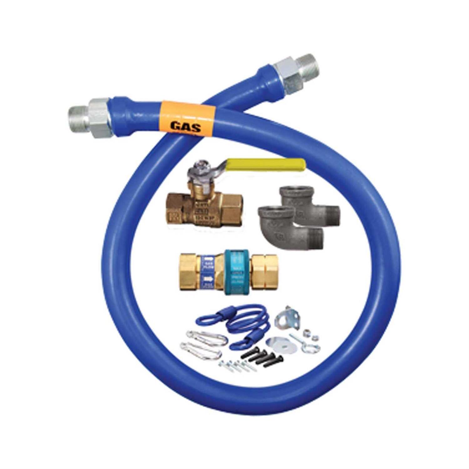 Dormont 1650BP48 Dormont Blue Hose Moveable Gas Connector Hose - Zenithce