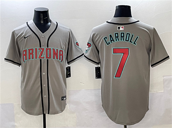Arizona Diamondbacks #7 Corbin Carroll Gray Limited Stitched Jersey - Zenithce