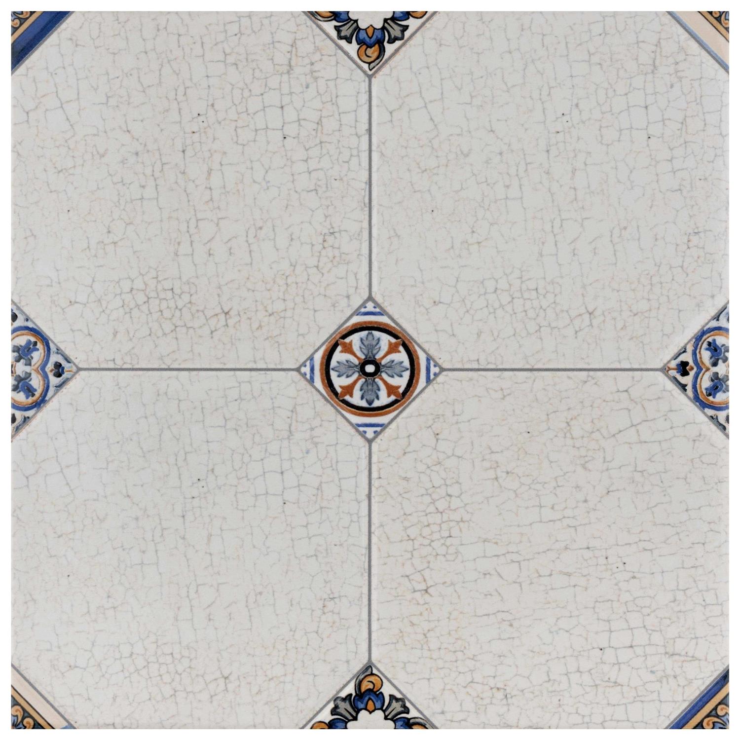 SomerTile 13.125×13.125-inch Huerta Jet Mix Ceramic Floor and Wall Tile - Zenithce