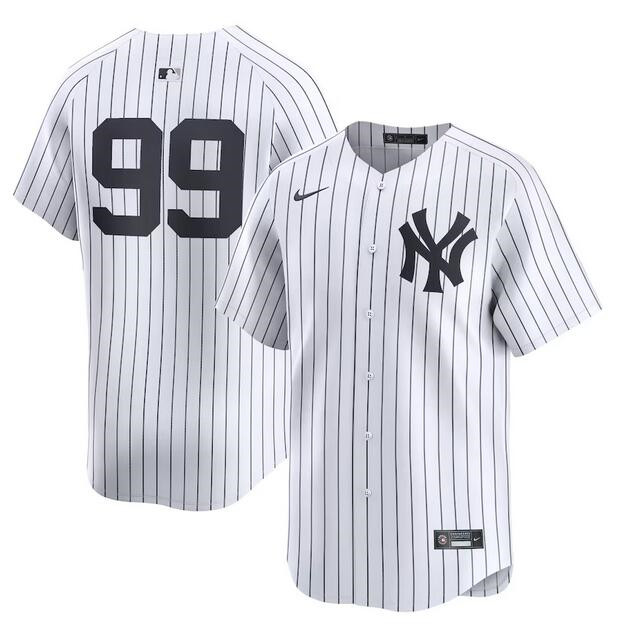 New York Yankees #99 Aaron Judge White Home Limited Stitched Jersey - Zenithce