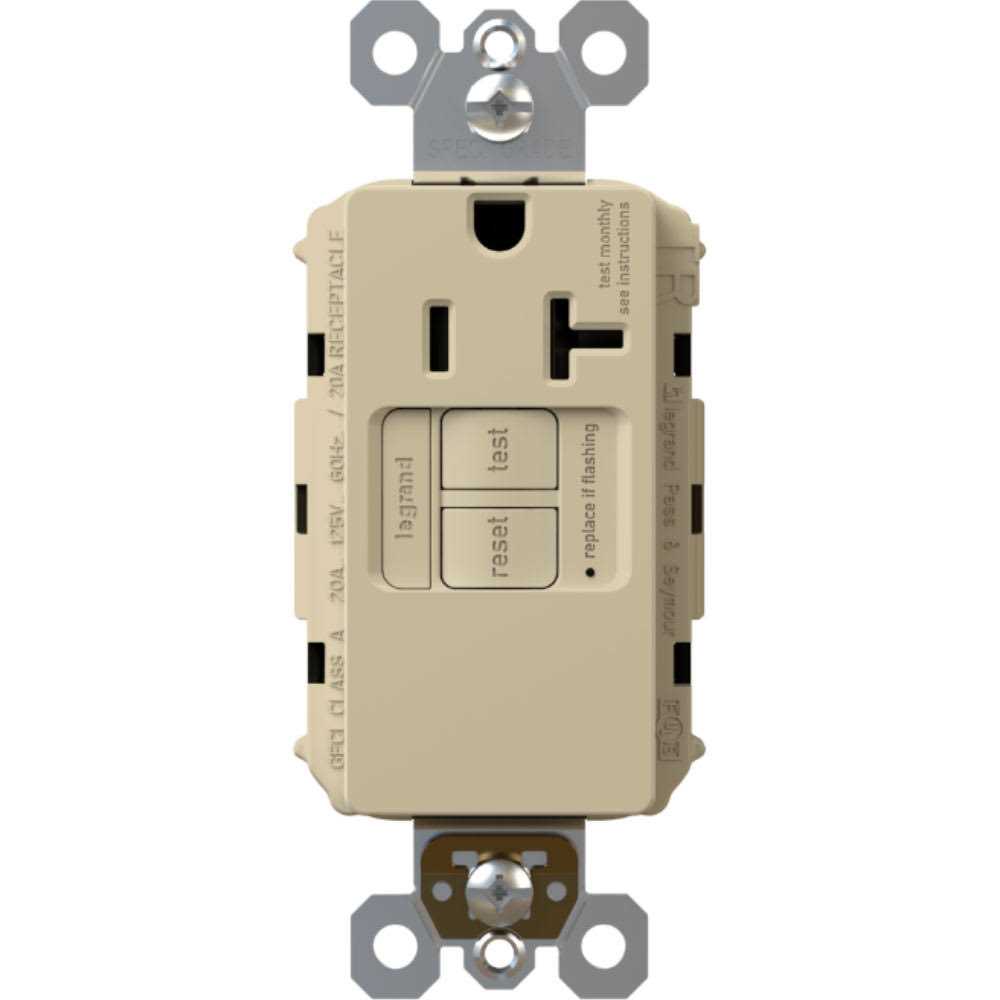 Radiant 20A Tamper-Resistant Self-Test Simplex GFCI Outlet - Zenithce