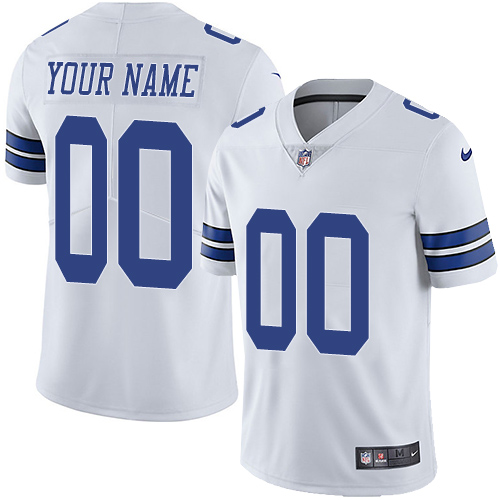 Dallas Cowboys Customized White Vapor Untouchable NFL Stitched Limited Jersey - Zenithce