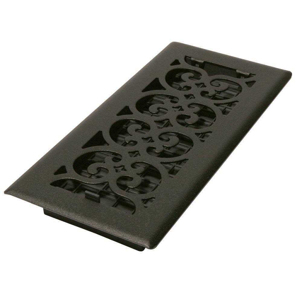 Decor Grates SPH410-NKL-8 Scroll Floor Register - Zenithce