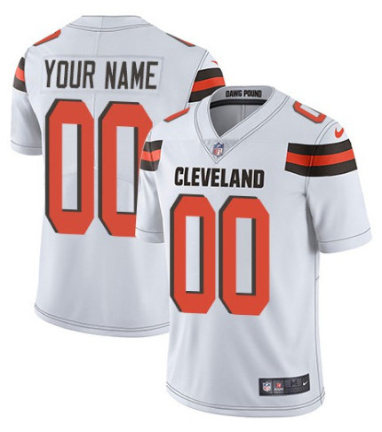 Cleveland Browns Customized White Team Color Vapor Untouchable Limited Stitched NFL Jersey - Zenithce