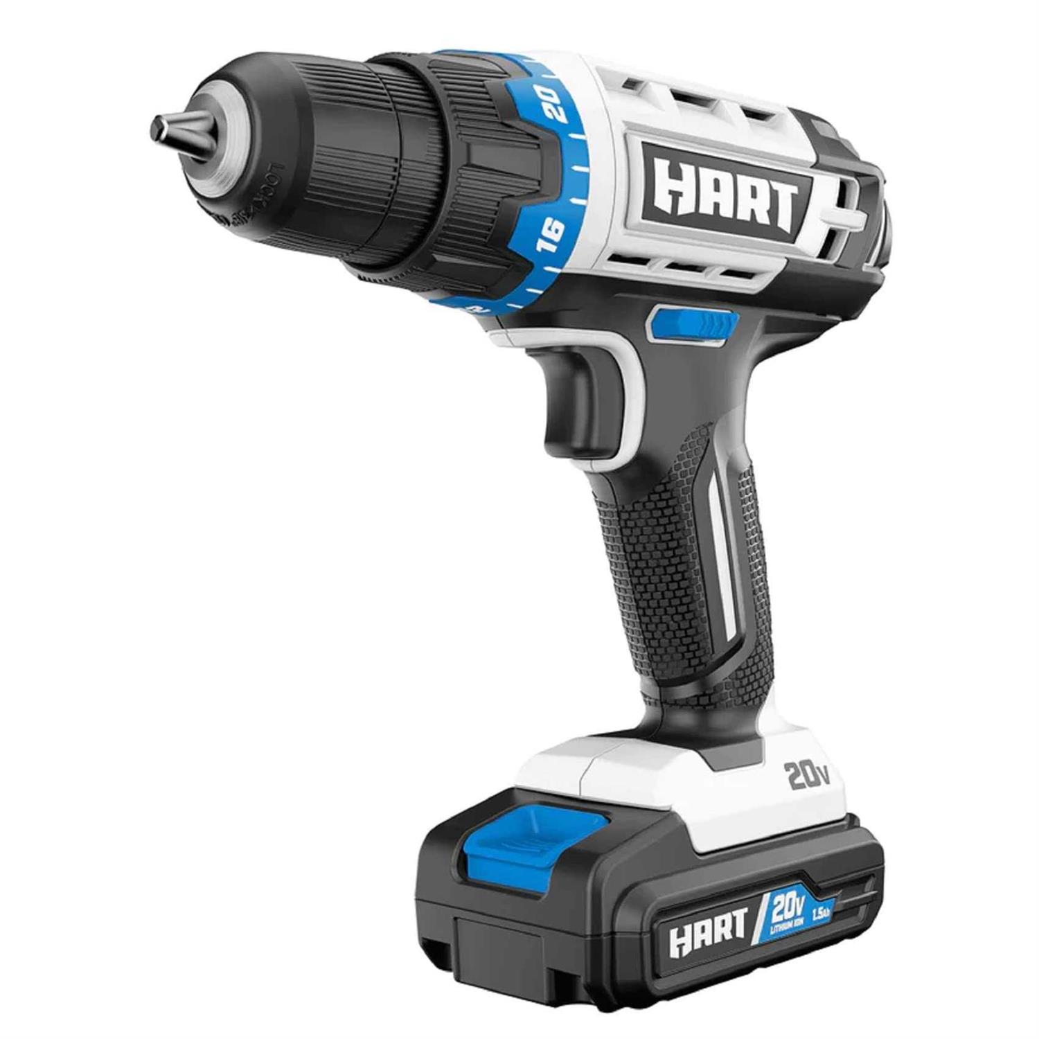 Hart 20-Volt Cordless 1/2-inch Drill/Driver Kit - Zenithce