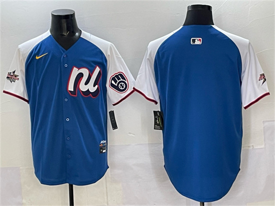 National League Milwaukee Brewers Blank Blue Alternate 2025 All-Star Edition Limited Stitched Jersey - Zenithce