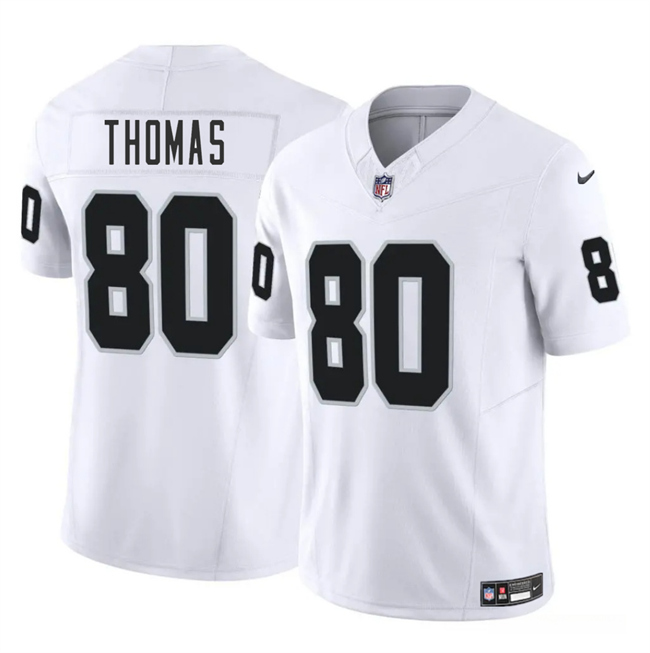 Las Vegas Raiders #80 Ian Thomas White 2025 F.U.S.E. Vapor Stitched Jersey - Zenithce