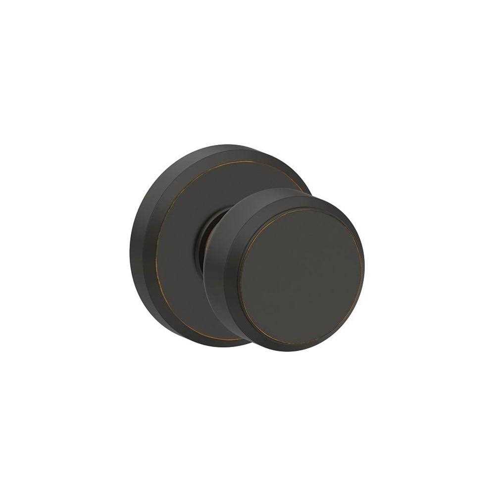 Schlage Bowery Passage Door Knob with Decorative Greyson Trim F10BWE - Zenithce