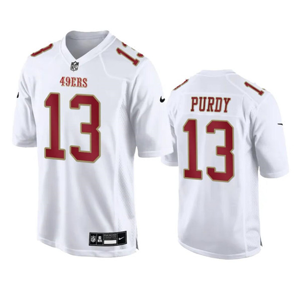San Francisco 49ers #13 Brock Purdy White Fashion Limited Stitched Game Jersey - Zenithce