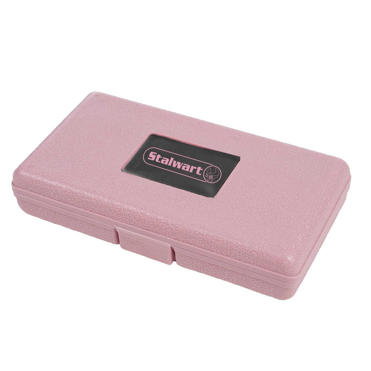 Stalwart 7 Piece Pink Tool Kit - Zenithce