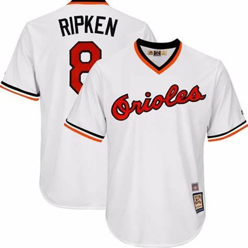 Baltimore Orioles #8 Cal Ripken Jr. White Stitched Jersey - Zenithce